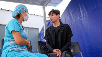 Kioshi Vásquez, paciente de TB-MDR
