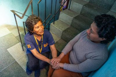 Agente comunitaria y paciente del proyecto ALMA