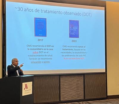 Dr. Leonid Lecca en Reunión Regional de Jefes de Programas Nacionales de VIH y Tuberculosis de América Latina y el Caribe